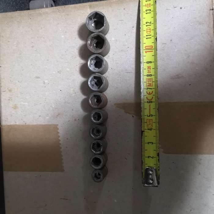 Vintage 1/4 hex fit sockets