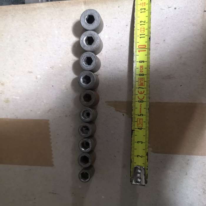Vintage 1/4 hex fit sockets
