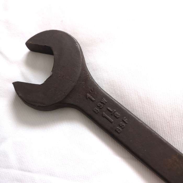 Large Industrial Vintage Lion Brand Imperial Spanner