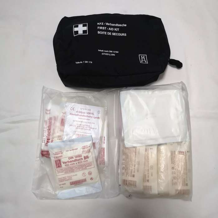 BMW Universal First Aid Emergency Medical Kit Pouch Black 7 261 178