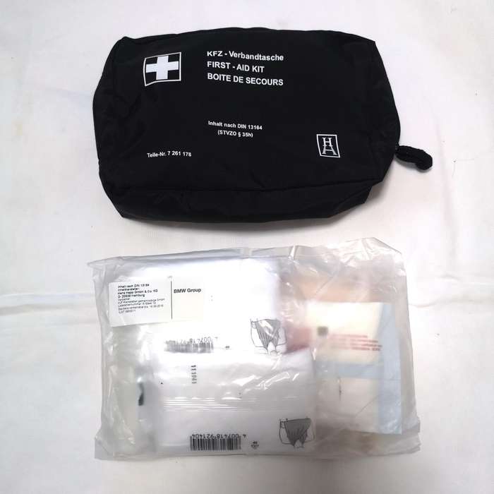BMW Universal First Aid Emergency Medical Kit Pouch Black 7 261 178
