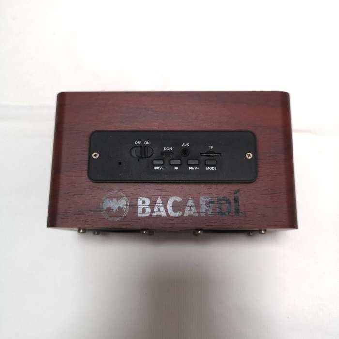 Bacardi Retro Bluetooth Speaker, Wood finish