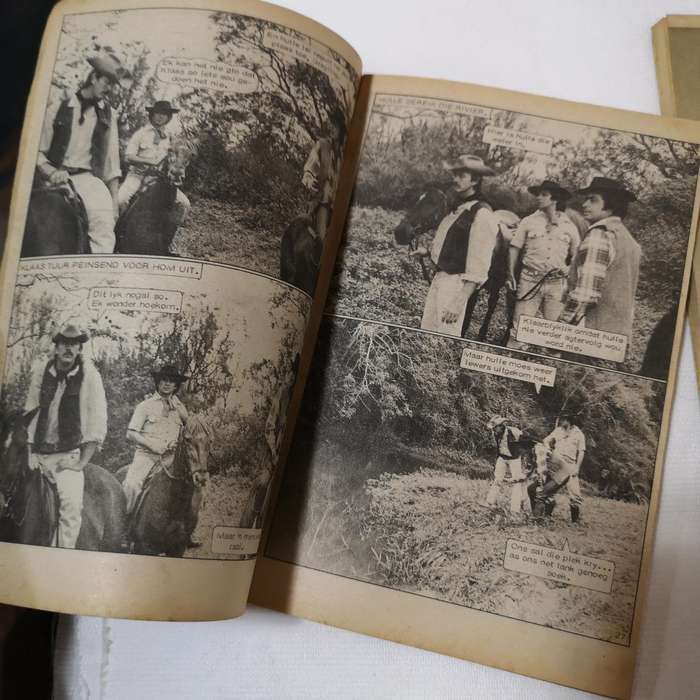Die Swart Luiperd Afrikaans photo comic book- 3 Editions. Rare
