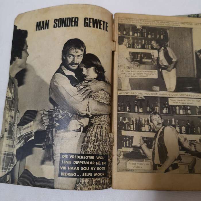 Die Swart Luiperd Afrikaans photo comic book- 3 Editions. Rare
