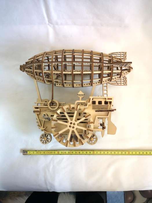 MECHANICAL AIRSHIP WOODEN KIT  ROBOTIME TOYS