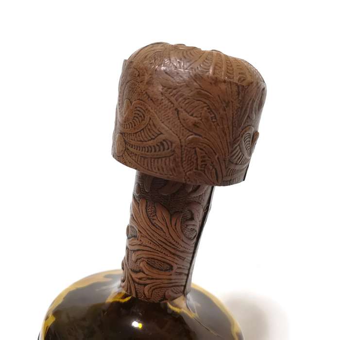 Vintage Spanish Leather Wrapped Decanter