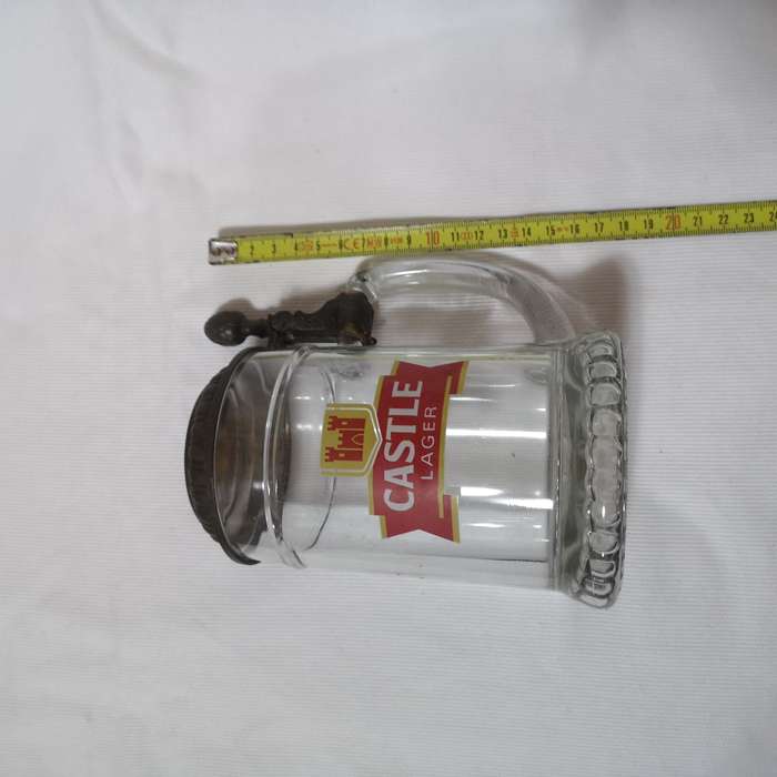 Rare Castle Pewter Lidded Stein- Made in West Germany BMF