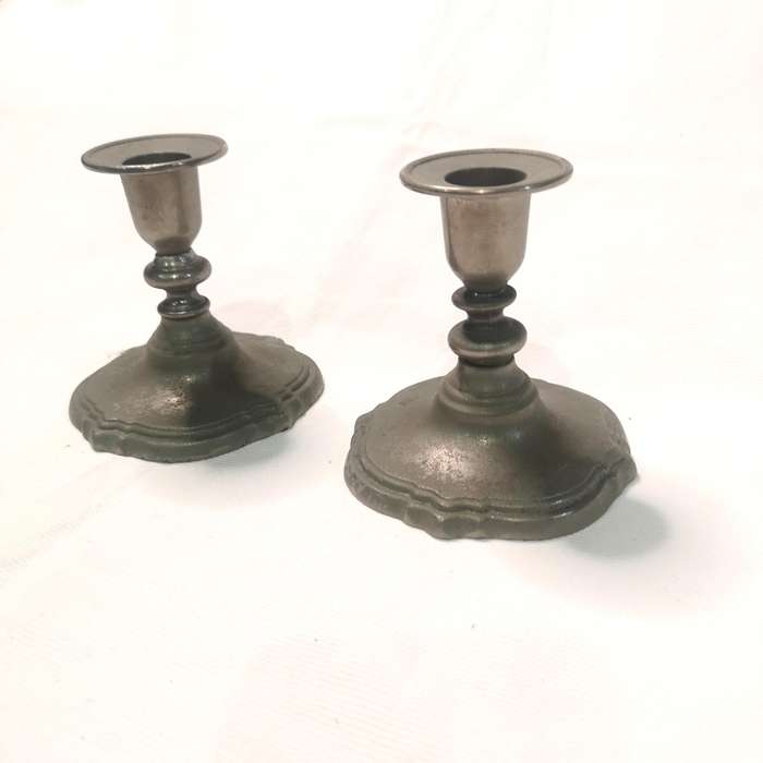 Swanski Pair of Candle Holders- Vintage