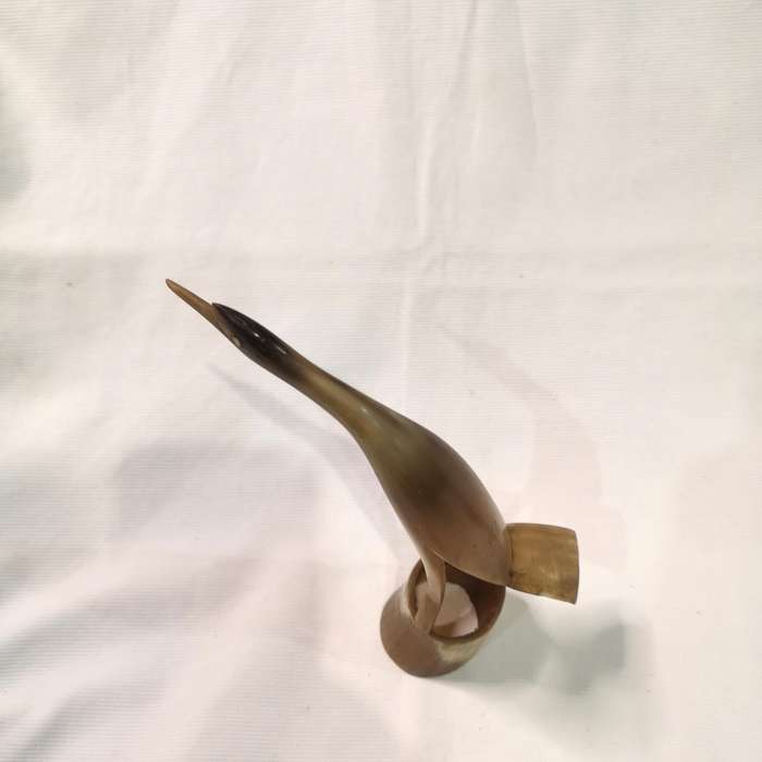 Bird Figurine Hand Carved Kenya- Horn Carving