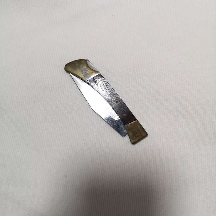 Vintage Lockback Pocket Knife made with Wood & Brass- Handmade