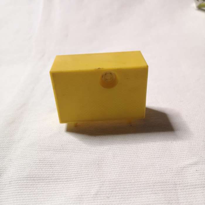 1960/70's Italian Plastiskop Yellow Mini TV Collectors Vintage Souvenir