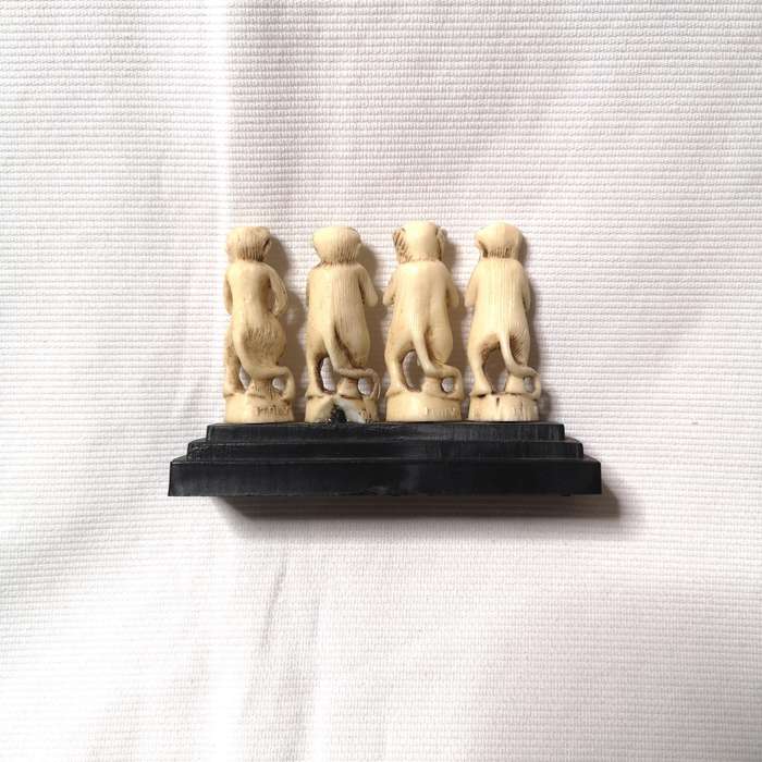 Four Monkeys- Mini Statuette- Made in Italy
