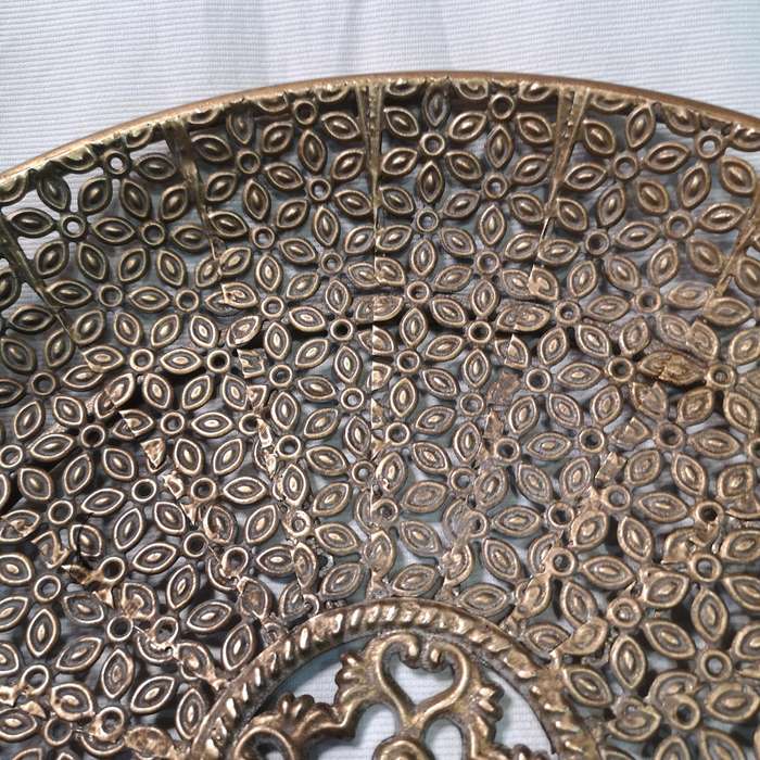 Fine Openwork Metal Tray 395mm- Vintage