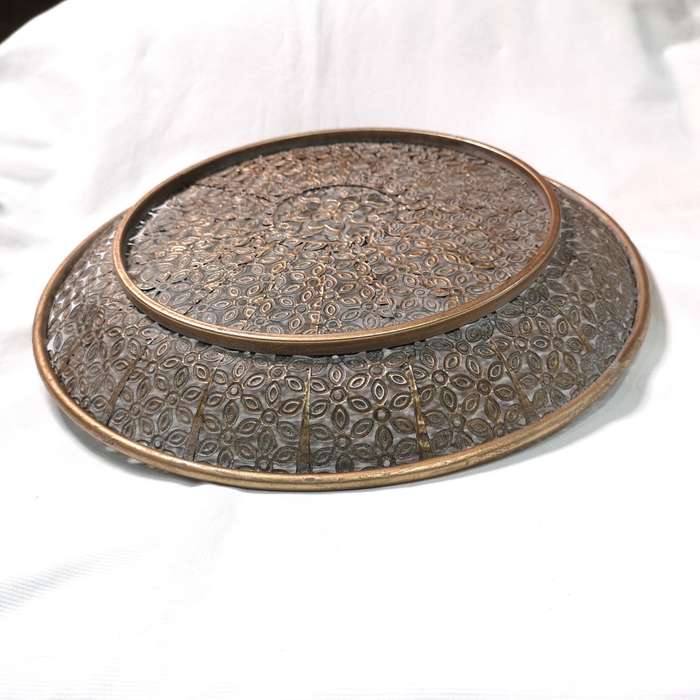 Fine Openwork Metal Tray 395mm- Vintage