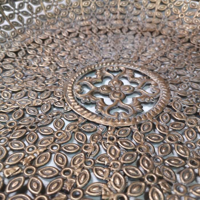 Fine Openwork Metal Tray 395mm- Vintage