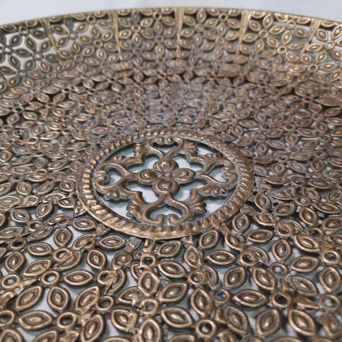 Fine Openwork Metal Tray 395mm- Vintage