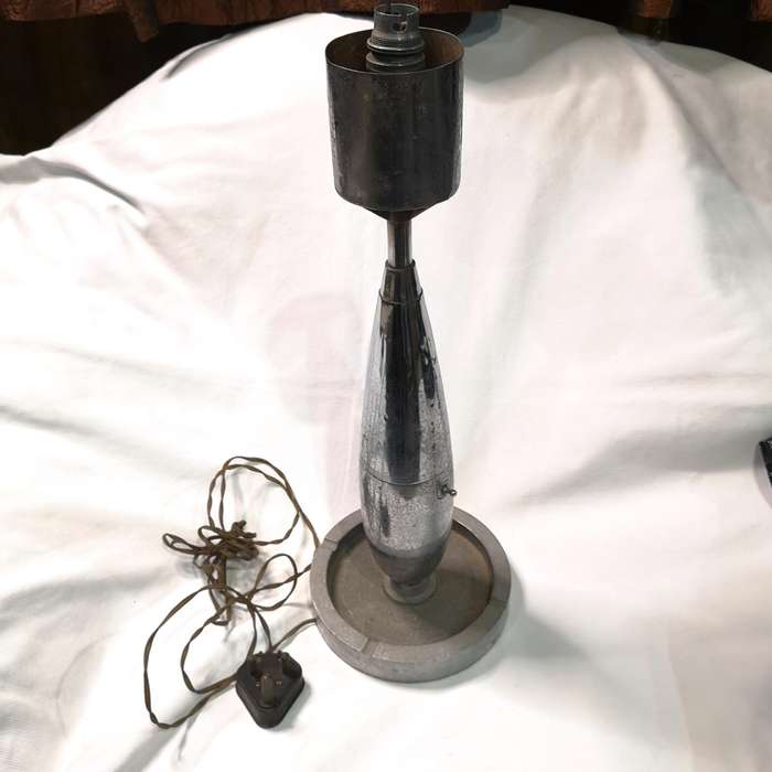 WW2 25ib Bomb Lamp with Ashtray Base- Vintage