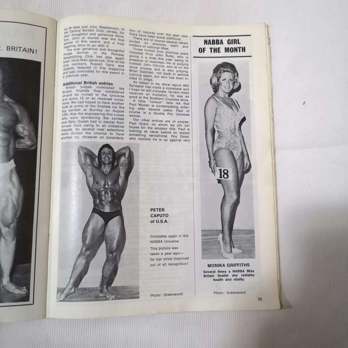 Sept 1972 HEALTH and STRENGTH bodybuilding muscle magazine NABBA GIRLS 9-72 (UK)