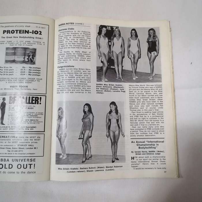 Sept 1972 HEALTH and STRENGTH bodybuilding muscle magazine NABBA GIRLS 9-72 (UK)
