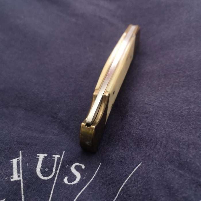 Handmade Folding Pocket Knife- Vintage Unused- Beautiful Handle