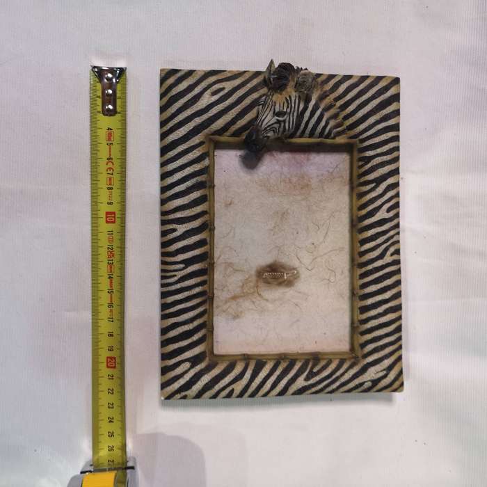 3D Zebra Picture Frame Resin 4x6 Photo Safari Animal Photo Vintage Fan Framed