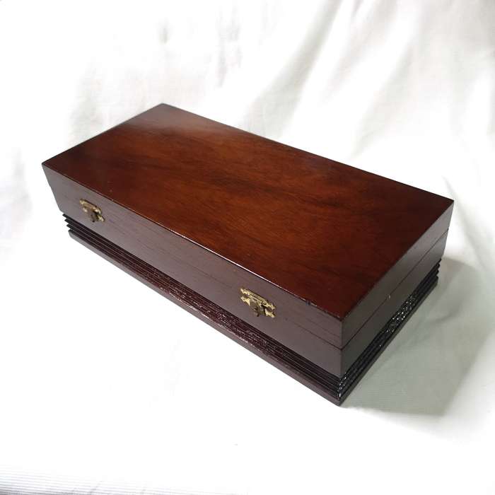 Vintage Large wood jewellery Box- Handmade