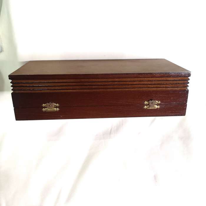 Vintage Large wood jewellery Box- Handmade