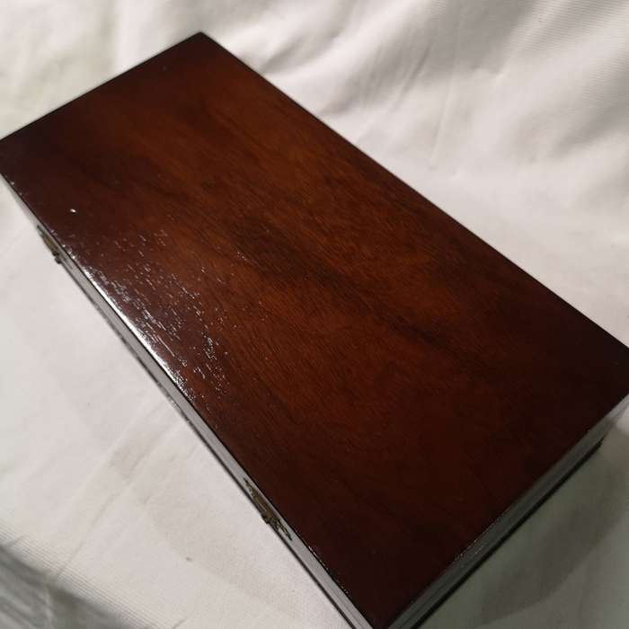 Vintage Large wood jewellery Box- Handmade