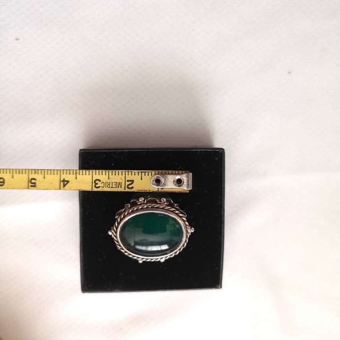Jadeite Vintage Sterling Silver Handmade Ring
