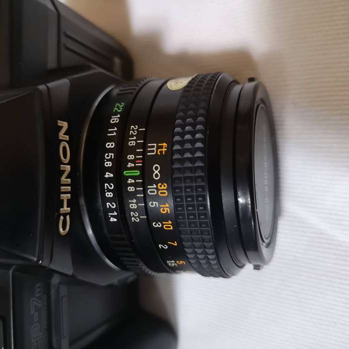 CHINON CP-7m 35mm SLR Camera with Auto Chinon 50mm Lens- Japan
