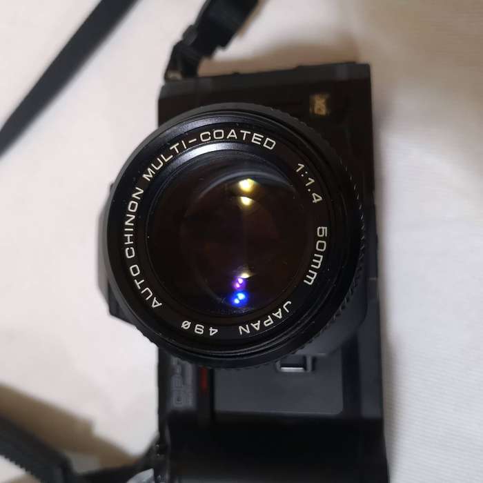 CHINON CP-7m 35mm SLR Camera with Auto Chinon 50mm Lens- Japan