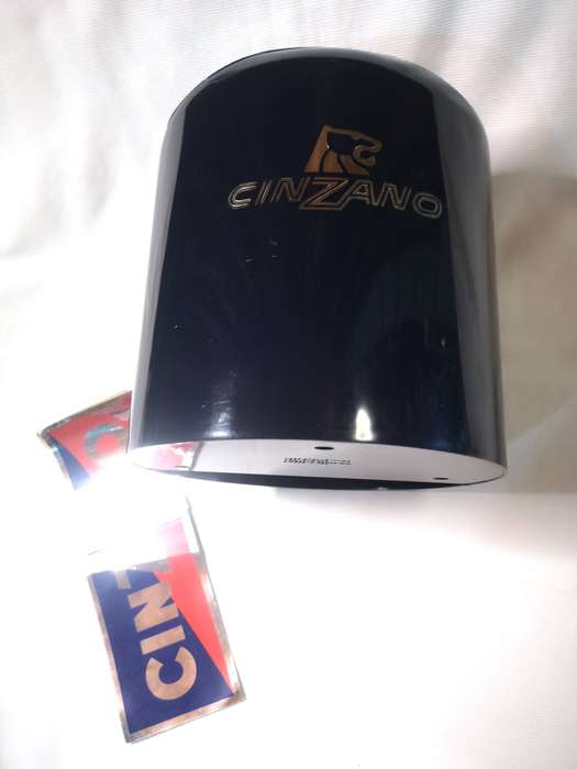 CINZANO 80s Vintage Blue plastic ice bucket, designer Jean Pierre Vitrac- Italy- Boxed