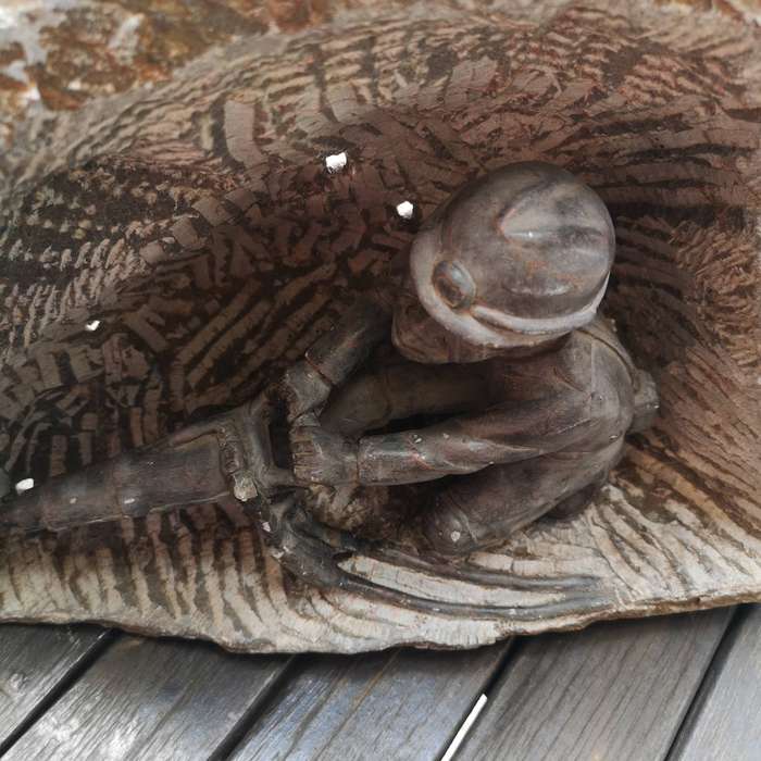Mining Rock Stone Carving Art- Mining Art- Large Piece