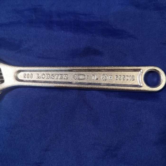 "Lobster" 8 8 Inch Adjustable Wrench 200mm Made in Japan Forged Alloy Steel