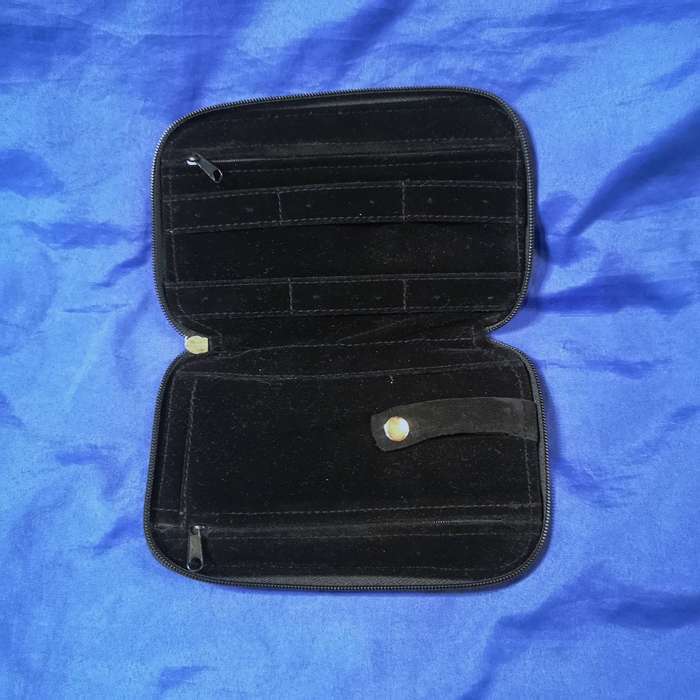 Jewellery Clutch Bag Storage Purse Padded Soft Multi-Pocket Travel Organiser