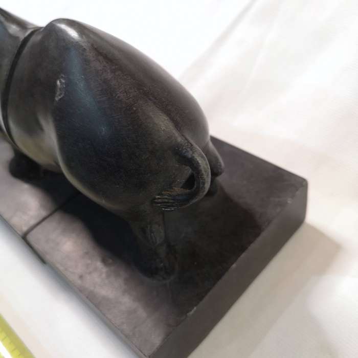 Rhino Bookends, Resin- Vintage