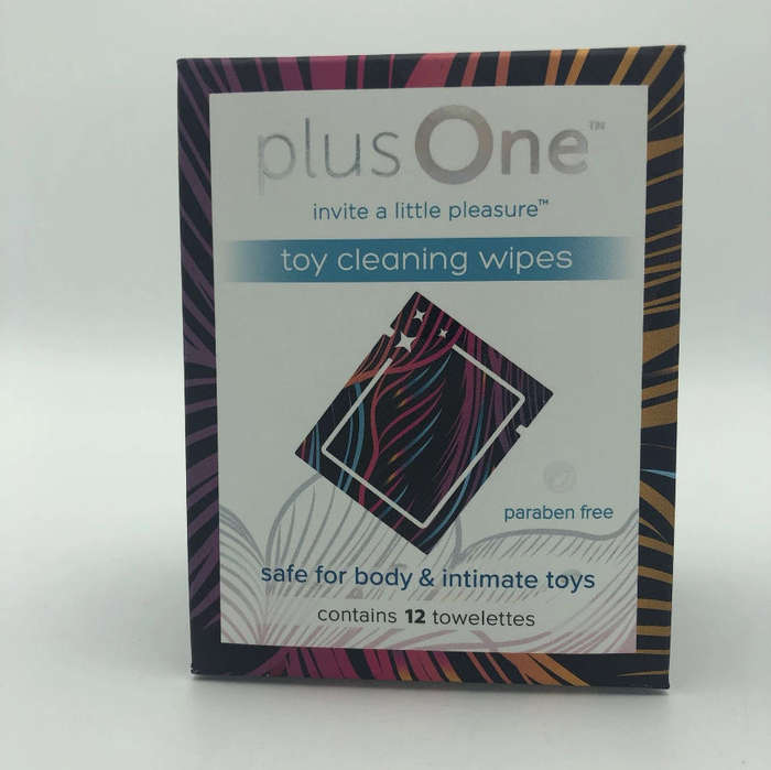 plusOne Toy Cleaning 12 Ct Paraben Free Safe for Body & Intimate NEW SEALED- USA