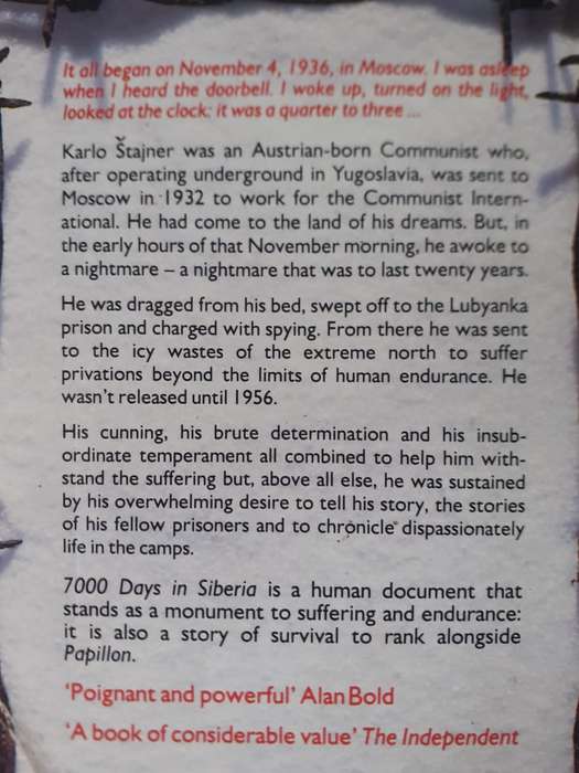 7000 Days in Siberia ~ Karlo Stajner