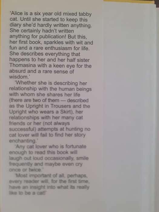 Alice's Diary - The Memoirs of a Cat ~ Vernon Coleman