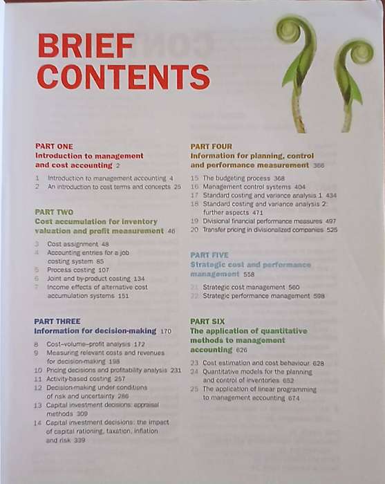 Management and Cost Accounting - 9th edition ~ COLIN DRURY