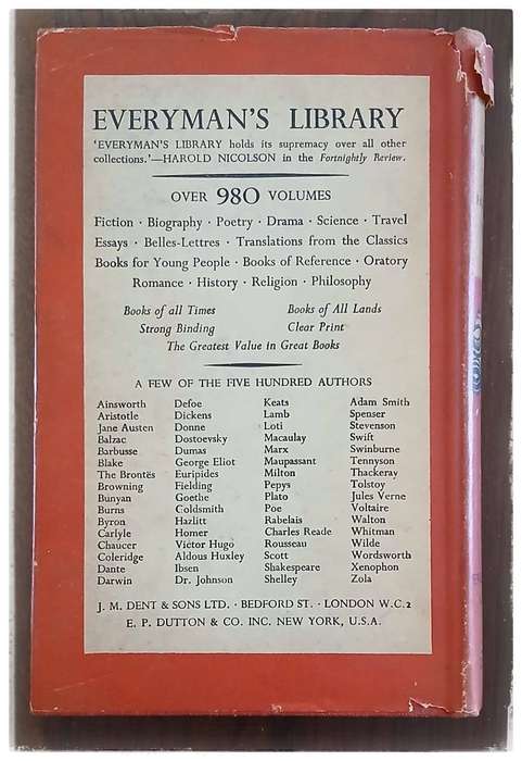 Old Goriot (No. 170 - Everyman's Library) ~  Honoré de Balzac