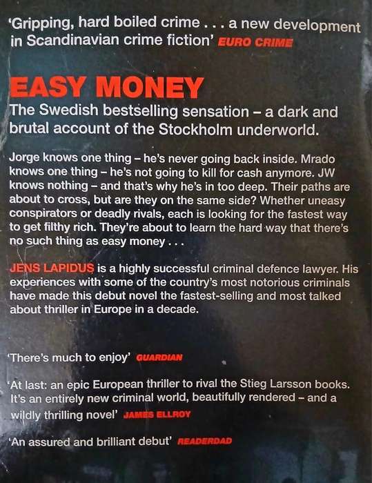 Easy Money ~ Jens Lapidus