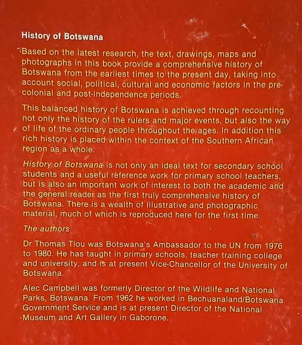 History of Botswana ~ Thomas Tlou / Alec Campbell