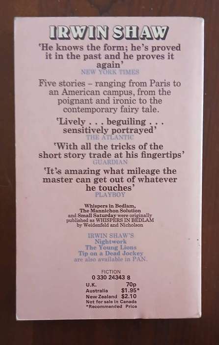 God was Here but He Left Early ~ Irwin Shaw (PAN vintage paperback)