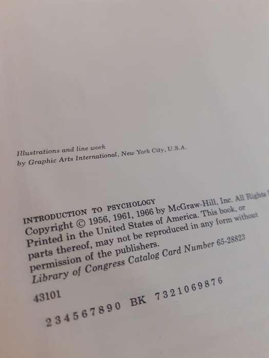 Introduction to Psychology ~ Morgan / King