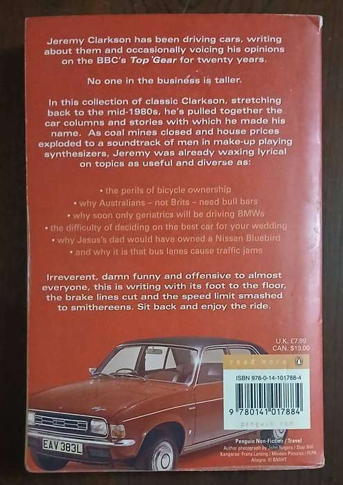 3 Books by Jeremy Clarkson - On Cars / For Crying Out Loud / How Hard Can it Be?