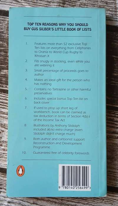 Gus Silber's Little Book of Lists ~ Gus Silber
