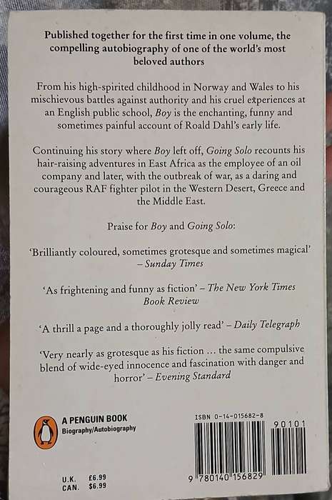 Boy and Going Solo ~ Roald Dahl