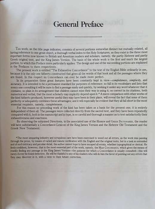 Strong's Exhaustive Concordance of the Bible ~ James Strong