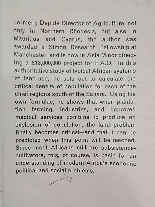 The African Husbandman ~ W Allan